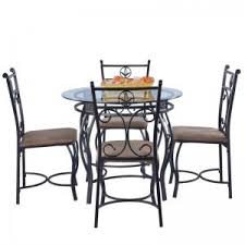 professional 5 pcs glass dining table