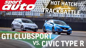 Volkswagen has naturally set out to repeat that trick. Boostaddict Hatch Track Battle Honda Civic Type R Vs Mk8 Volkswagen Golf Gti Clubsport