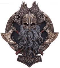 For Valhalla Viking Bronze Wall Plaque