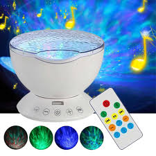 Relaxing Ocean Wave Projector Music Led Night Light Projector Baby Sleep Remote Lamp Gifts Aliexpress