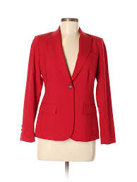 Details About Vince Camuto Women Red Blazer 6 Petite