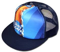 Bud Light Sublimated Trucker Hat Boozingear Com