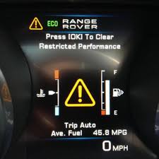 car indicate restricted performance