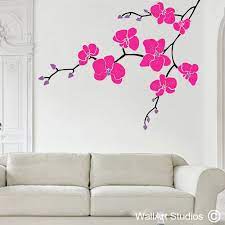 Orchid Branch Wall Art Stickers Wall