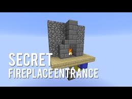Redstone Secret Fireplace Entrance
