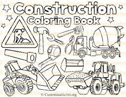 Construction Coloring Book Digital