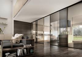 Italian Sliding Doors In Wood Glass