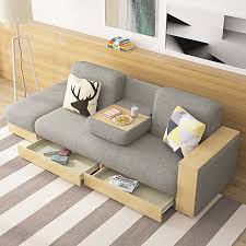 80 7 Gray Modern Full Sleeper Convertible Sofa With Storage