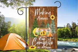 Welcome Garden Flag Designs Camping