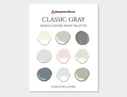 Benjamin Moore Classic Gray Palette