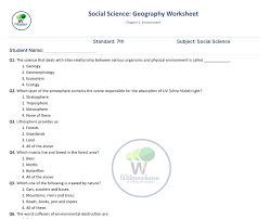Free Worksheets For Cbse Grade 7