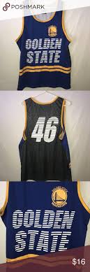 Warriors fans, the golden state warriors official team store is your source for the widest assortment of officially licensed merchandise and apparel for men, women and kids. Golden State Warriors Jersey Size L Large Golden State Warriors Jersey Number 46 Great Condition Like New Ches Clothes Design Tank Top Shirt Nba Shirts
