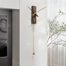 Walnut Wood Wall Clocks With Pendulum