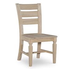 Unfinished Vista Ladderback Chair Set