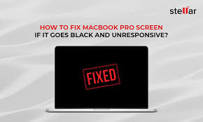 black screen of on a macbook air