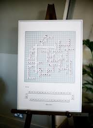 A Bride Inspired A Scrabble Seating Chart