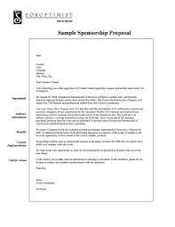 sponsorship proposal template free