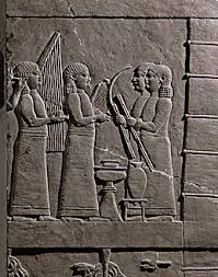 Resultado de imagen de instrumentos musicales en babilonia