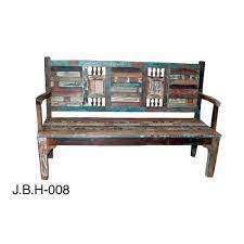 with arm rest 3 seater antique wooden