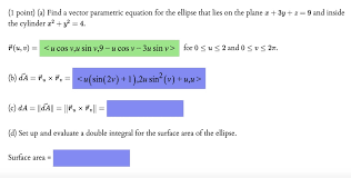 Find A Vector Parametric Equation For