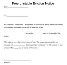 Blank Eviction Notice Form Free Word Templates Tenant Eviction