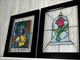 Faux Stained Glass Beauty The Beast