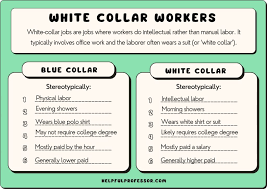 25 exles of white collar jobs a to