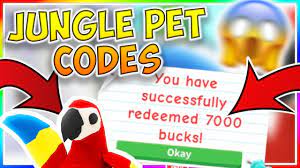 Check if you can redeem new and active codes for adopt me in june 2021 to get free bucks or pets in this roblox game. New Adopt Me Jungle Pet Update Codes Roblox Adopt Me Youtube