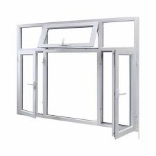 rectangular aluminium window frame at