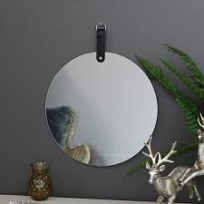 Round Frameless Wall Mirror