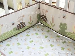 Cotton Crib Bedding Set 7pcs Baby Quilt