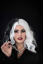 cruella dalmatian halloween makeup