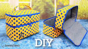 diy double layers cosmetic bag the step