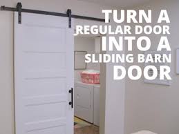 Regular Door With A Sliding Barn Door
