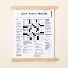 Personalized Crossword Print