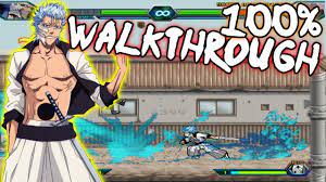 Bleach Vs Naruto 3.2 - Grimmjow Jaegerjaquez 100% Walkthrough - YouTube