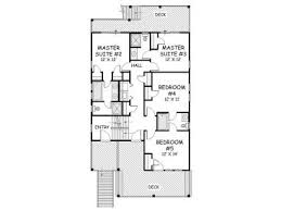 The first floor master suite has sloped ceilings and a large private bathroom with a corner soaking tub. Plan 041h 0143 The House Plan Shop