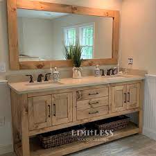 Custom Double Sink Bathroom Vanity