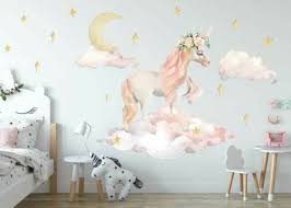 Princess Unicorn Wall Stickers Fl