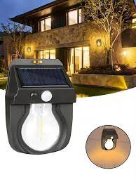 1pc Solar Wall Light Outdoor 3 Mode