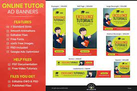tutor banner ad html5 animated template