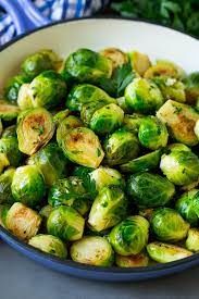 sauteed brussels sprouts dinner at