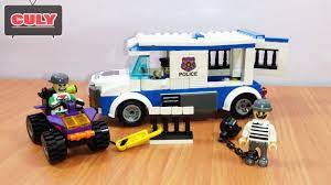 Lắp ráp LEGO Xe cảnh sát bắt cướp vượt ngục Brick Police Car catch robbers  escape Toy for kids - YouTube