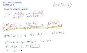 rational equations example 4 numerade