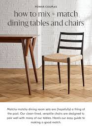 How To Mix Match Dining Tables And Chairs