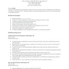 Maintenance Resume Objective Best Of Mechanic Examples Home Example