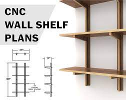 cnc plywood wall shelf plans build