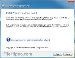 windows 7 service pack 1