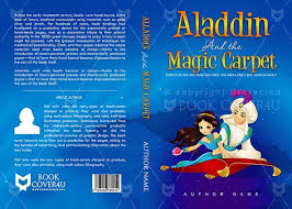 children book cover design aladdin