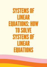 Equations Solving Linear Equations